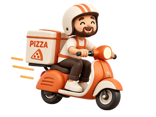 Breaking Bread delivery rider